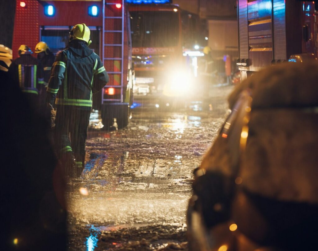 St. Louis Catastrophic Injury Lawyers. Emergency scene.