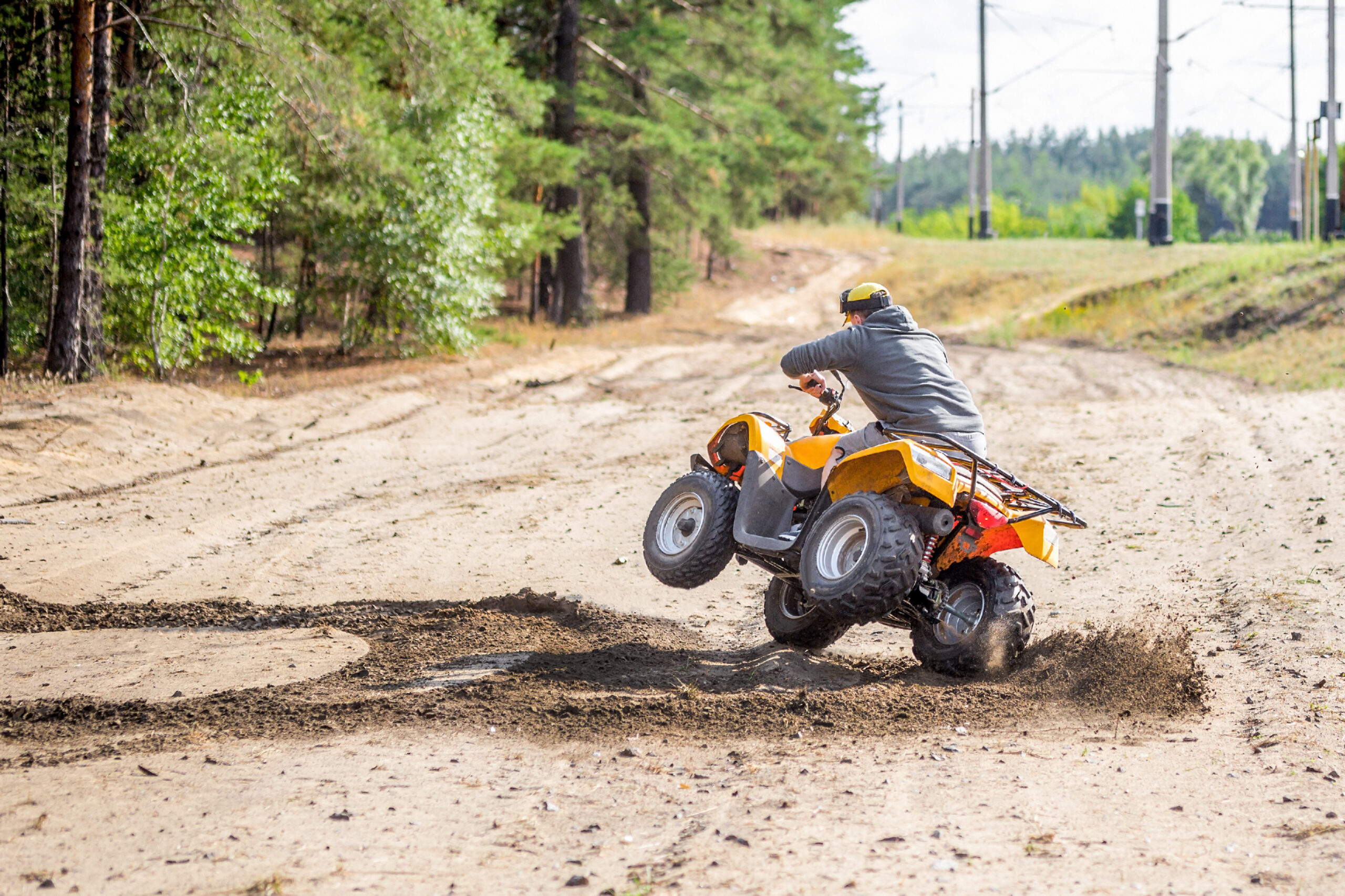 St. Louis ATV Accident Lawyers | Cantor Injury Law | St. Louis, MO St. Louis ATV Accident Lawyers. Man riding an ATV.