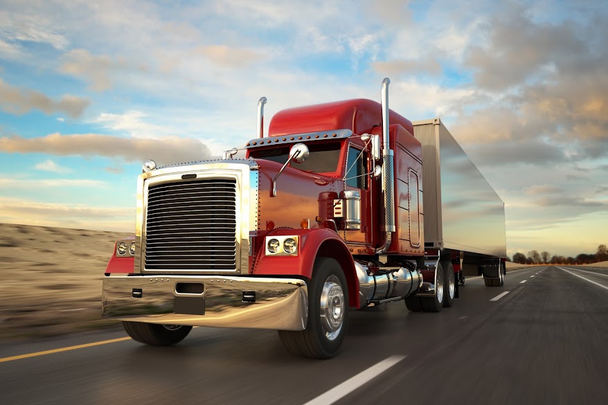 St. Louis Truck Accident Lawyers. Semi-Truck on highwawy.