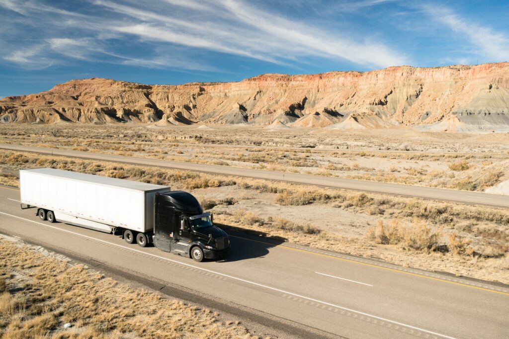 Give Semi-Trucks Space On The Road | Cantor Injury Law Semi-Truck with plenty of space.