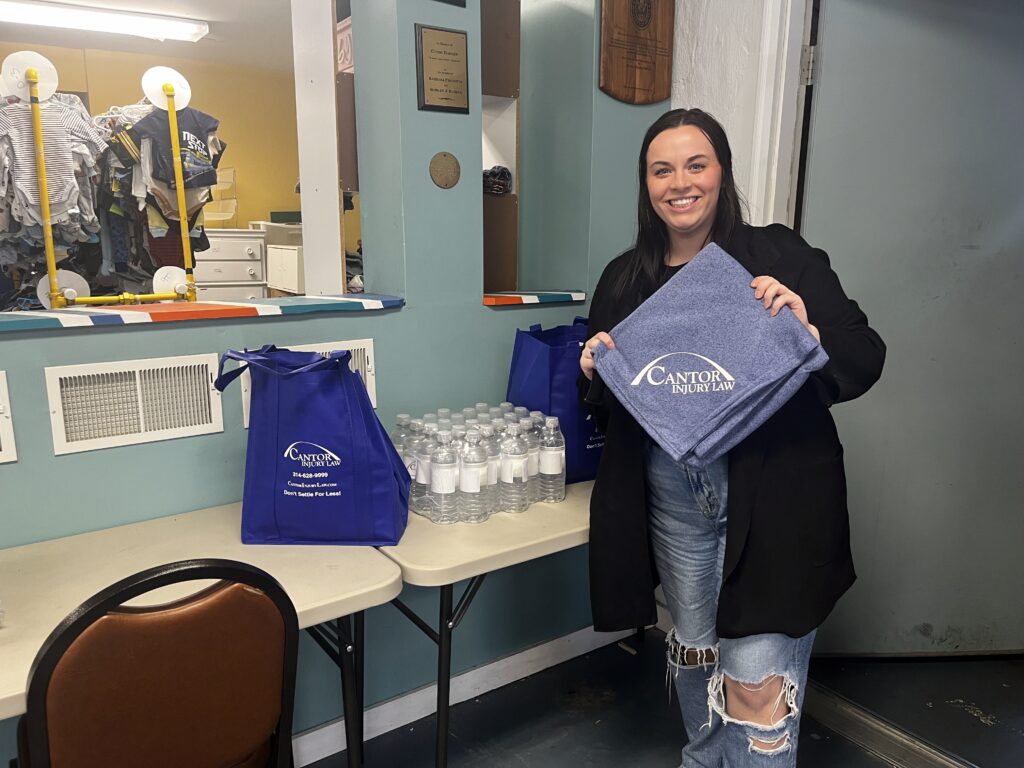 Cantor in the community - Homeless Shelter Donations.