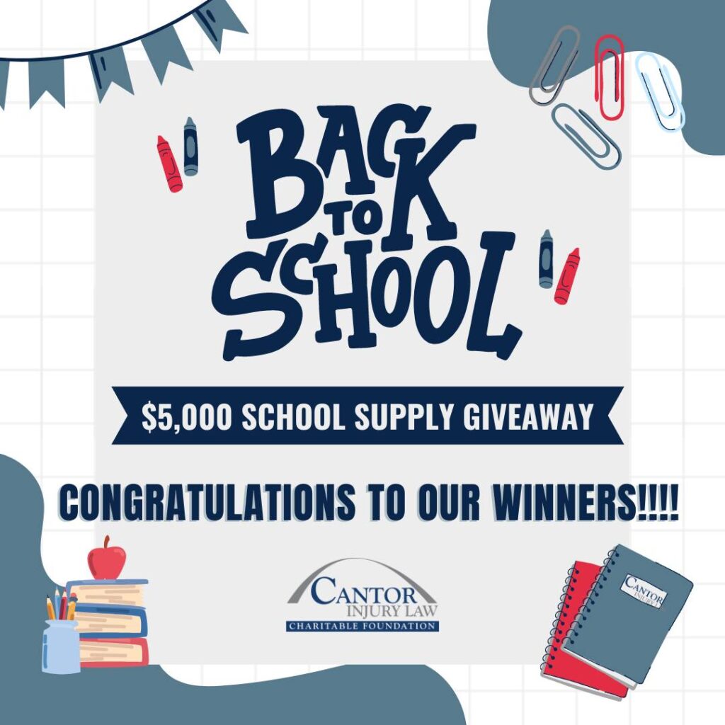 Cantor in the community - Back To School Giveaway.