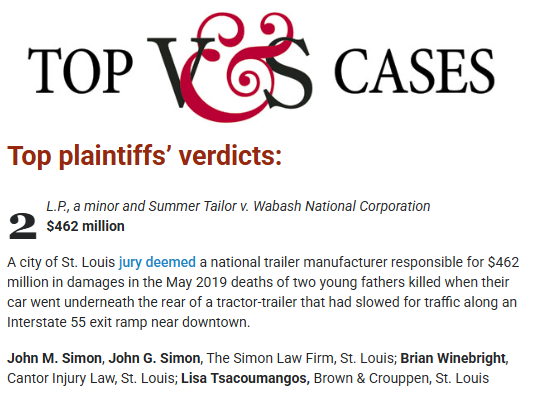 One of Missouri’s Largest Verdicts.
