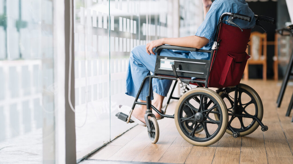 St. Louis Catastrophic Injury Lawyers. Man in wheelchair.